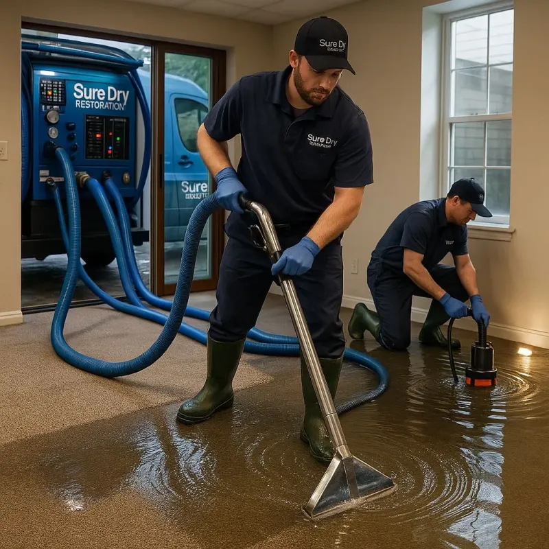 Water Extraction and Removal process in San Fernando, CA